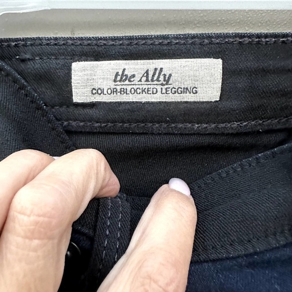 AG ADRIANO GOLDSCHMIED The Ally Color-Blocked Legging Jeans Women’s Size 27R - Picture 5 of 10